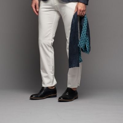 Scarpa uomo stringata in pelle